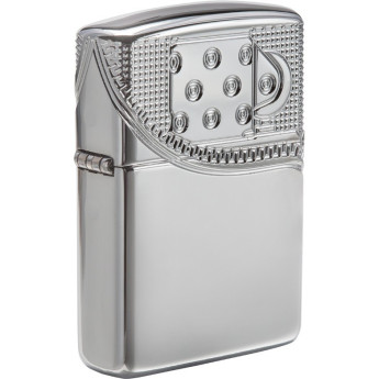 Зажигалка Zippo Armor 29674 — High Polish Chrome с опоясывающей гравировкой