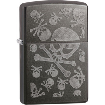 Zippo Classic 28685 — матовая зажигалка, тёмно-серый
